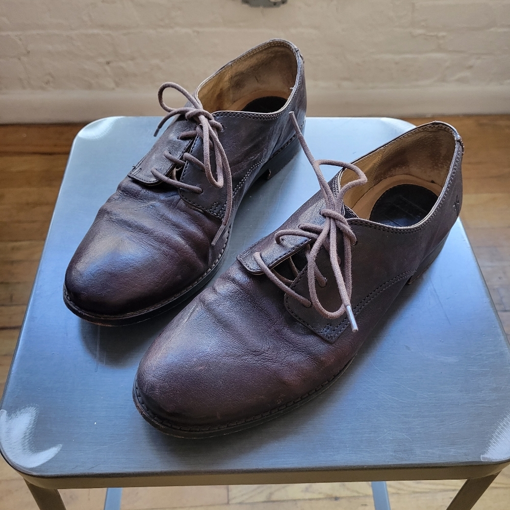 Frye Anna Oxford W9.5 Dark Brown